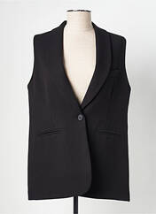 Gilet sans manche noir SIGNE NATURE pour femme seconde vue