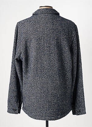 Manteau court col chemisier sans capuche gris DELAHAYE homme