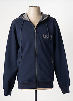 Veste casual poignets poignets élastiqués bleu LION OF PORCHES homme