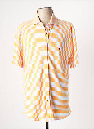 Chemise manches courtes coupe droite orange LION OF PORCHES homme