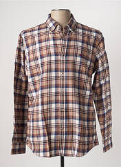 Chemise manches longues marron LION OF PORCHES pour homme seconde vue
