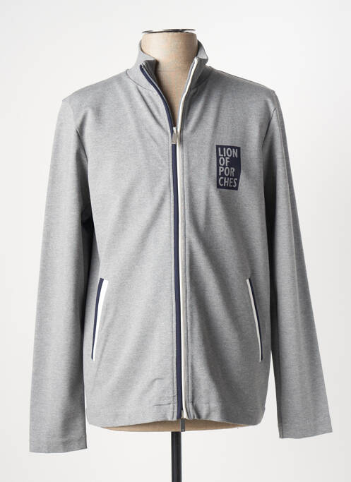 Gilet manches longues gris LION OF PORCHES pour homme