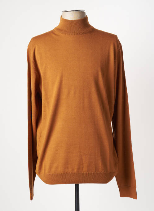 Pull col roulé marron LA SQUADRA pour homme