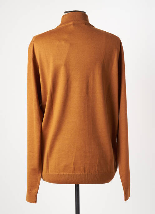 Pull col roulé marron LA SQUADRA pour homme