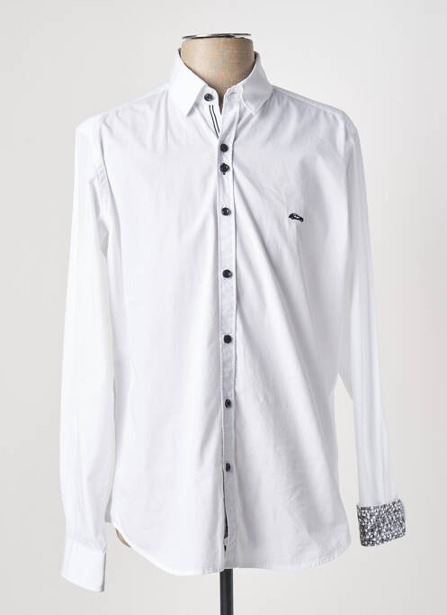 Chemise manches longues blanc DARIO BELTRAN pour homme