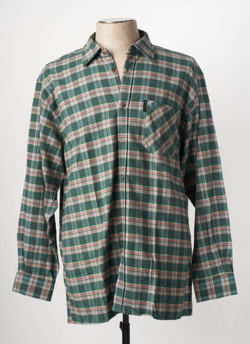 Chemise manches longues vert LA FORESTIERE pour homme