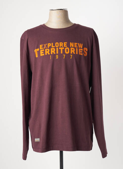 T-shirt violet CAMEL ACTIVE pour homme