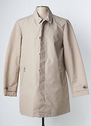 Imperméable coupe droite sans capuche beige LION OF PORCHES homme
