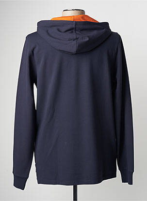 Sweat-shirt à capuche tissage jersey manches longues bleu LION OF PORCHES homme