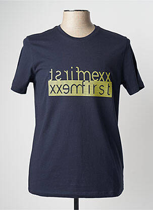 T-shirt coupe cintrée manches courtes bleu MEXX homme