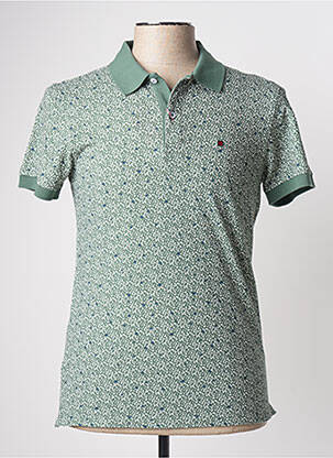 Polo coupe cintrée manches courtes vert LION OF PORCHES homme