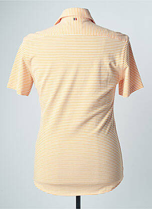 Chemise manches courtes coupe cintrée orange LION OF PORCHES homme