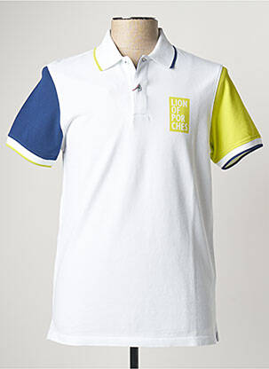Polo blanc LION OF PORCHES pour homme