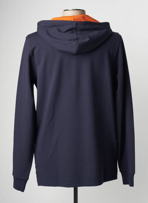Sweat-shirt à capuche tissage jersey manches longues bleu LION OF PORCHES homme
