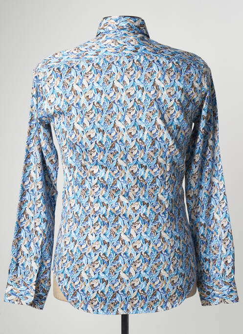 Chemise manches longues bleu DARIO BELTRAN pour homme