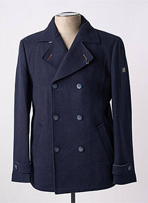 Manteau court fermeture boutonnée sur le devant sans capuche bleu A FISH NAMED FRED homme