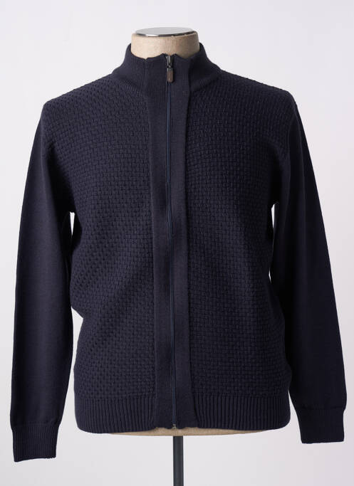 Gilet manches longues bleu DARIO BELTRAN pour homme
