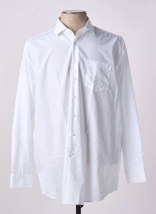 Chemise manches longues blanc SEIDEN STICKER pour homme