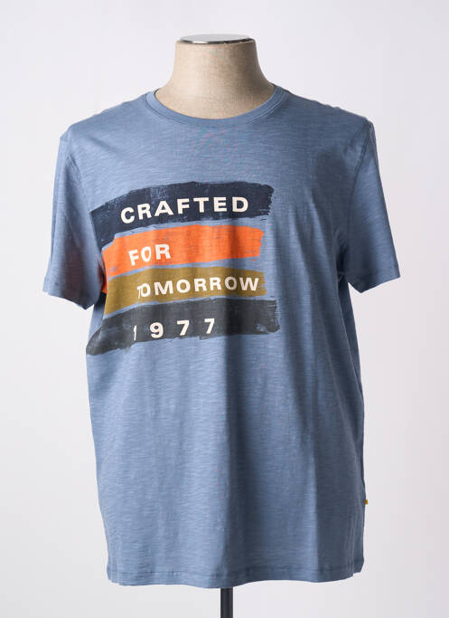 T-shirt bleu CAMEL ACTIVE pour homme