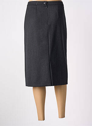 Jupe mi-longue stretch noir GEVANA femme