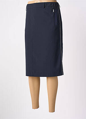 Jupe mi-longue stretch bleu DIANE LAURY femme