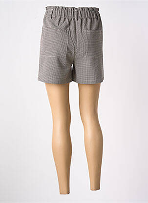 Short fermeture zippée sous rabat boutonné taille normale noir C'EST BEAU LA VIE femme