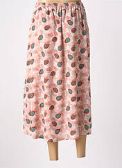 Jupe longue orange SIGNE NATURE pour femme seconde vue