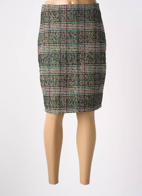 Jupe mi-longue taille normale noir SIGNE NATURE femme