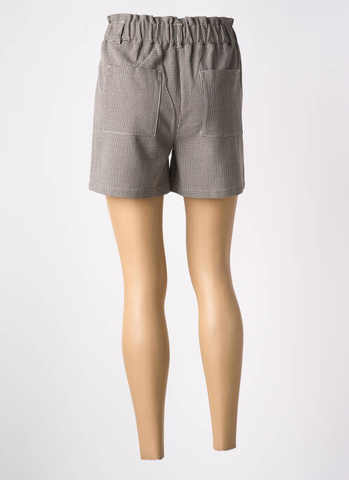 Short fermeture zippée sous rabat boutonné taille normale noir C'EST BEAU LA VIE femme