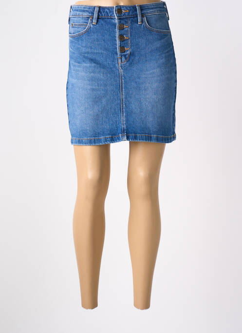 Jupe courte bleu LEE pour femme