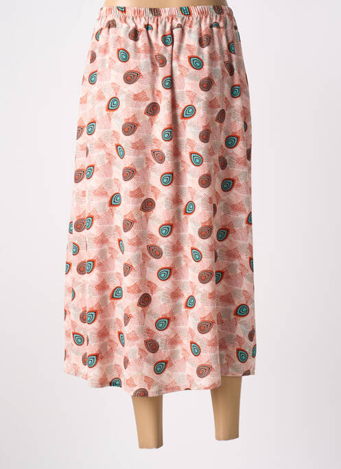 Jupe longue orange SIGNE NATURE pour femme