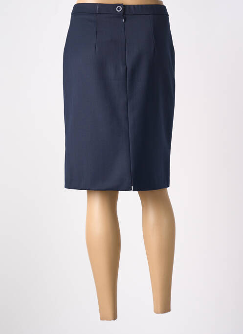 Jupe mi-longue bleu GEVANA femme