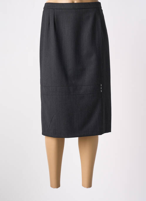 Jupe mi-longue noir GEVANA pour femme
