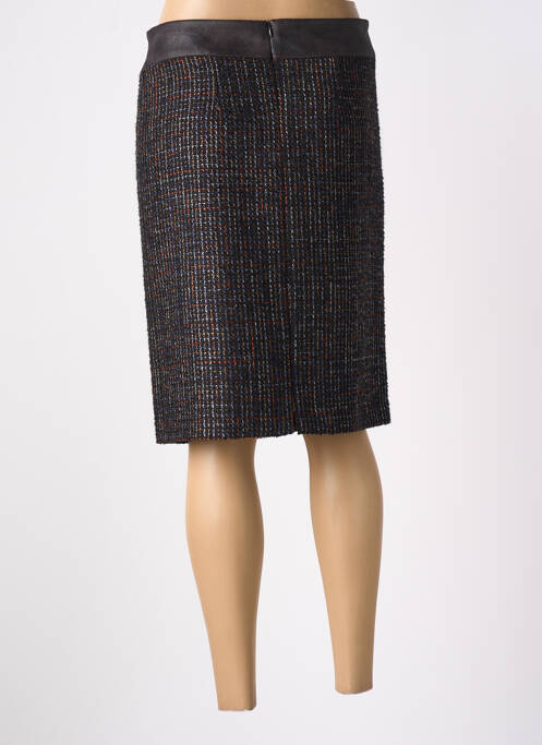 Jupe mi-longue noir GEVANA pour femme