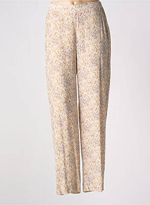Pantalon droit taille élastique beige SIGNE NATURE femme