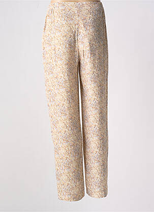 Pantalon droit taille élastique beige SIGNE NATURE femme