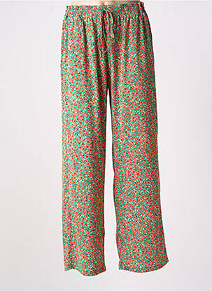 Pantalon droit taille élastique vert MOLLY BRACKEN femme