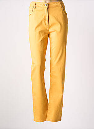 Pantalon slim poches jaune DIANE LAURY femme