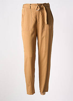 Pantalon slim taille élastique beige KOCCA femme