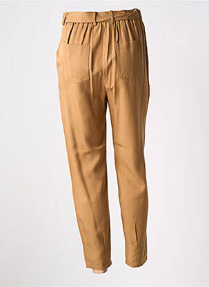 Pantalon slim taille élastique beige KOCCA femme