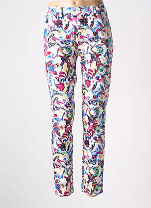 Pantalon slim taille élastique violet TRAMONTANA femme