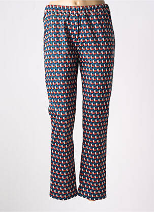 Pantalon slim taille élastique bleu ESTEL COLLECTION femme