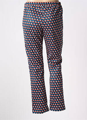 Pantalon slim taille élastique bleu ESTEL COLLECTION femme