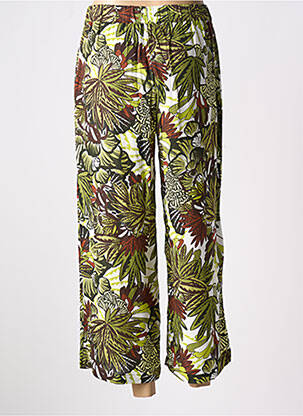 Pantalon 7/8 taille élastique vert DIANE LAURY femme