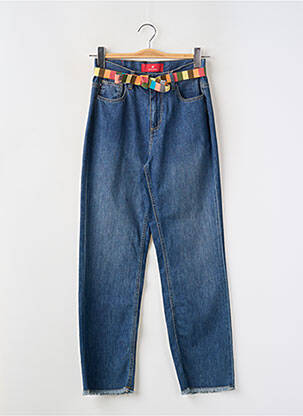 Jeans coupe droite poches bleu LION OF PORCHES femme