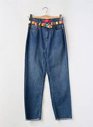 Jeans coupe droite poches bleu LION OF PORCHES femme