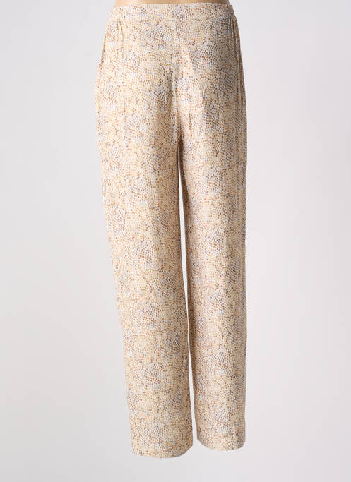 Pantalon droit beige SIGNE NATURE pour femme