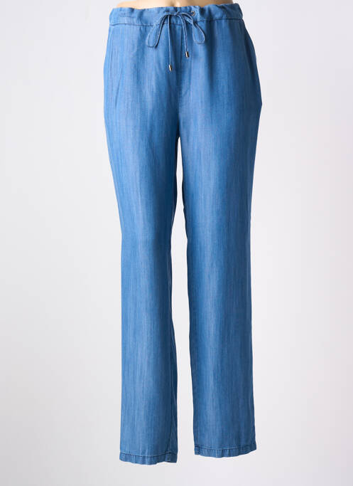 Pantalon droit bleu DEVERNOIS pour femme