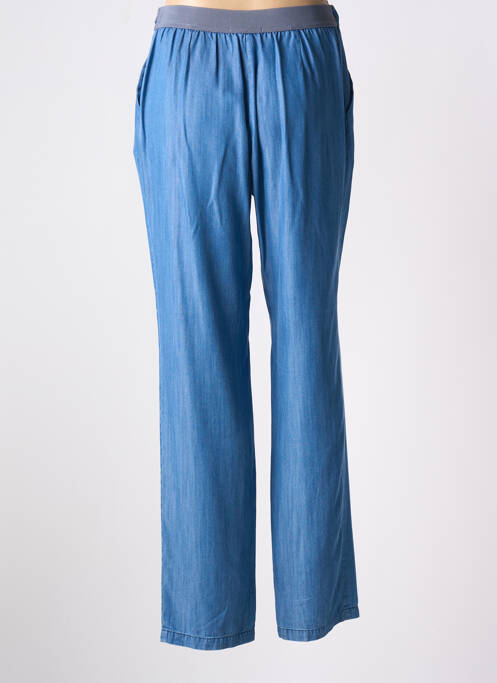 Pantalon droit bleu DEVERNOIS pour femme