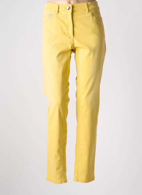 Pantalon slim jaune ZERRES pour femme